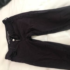 Dark Purple Skinny American Eagle Jeans